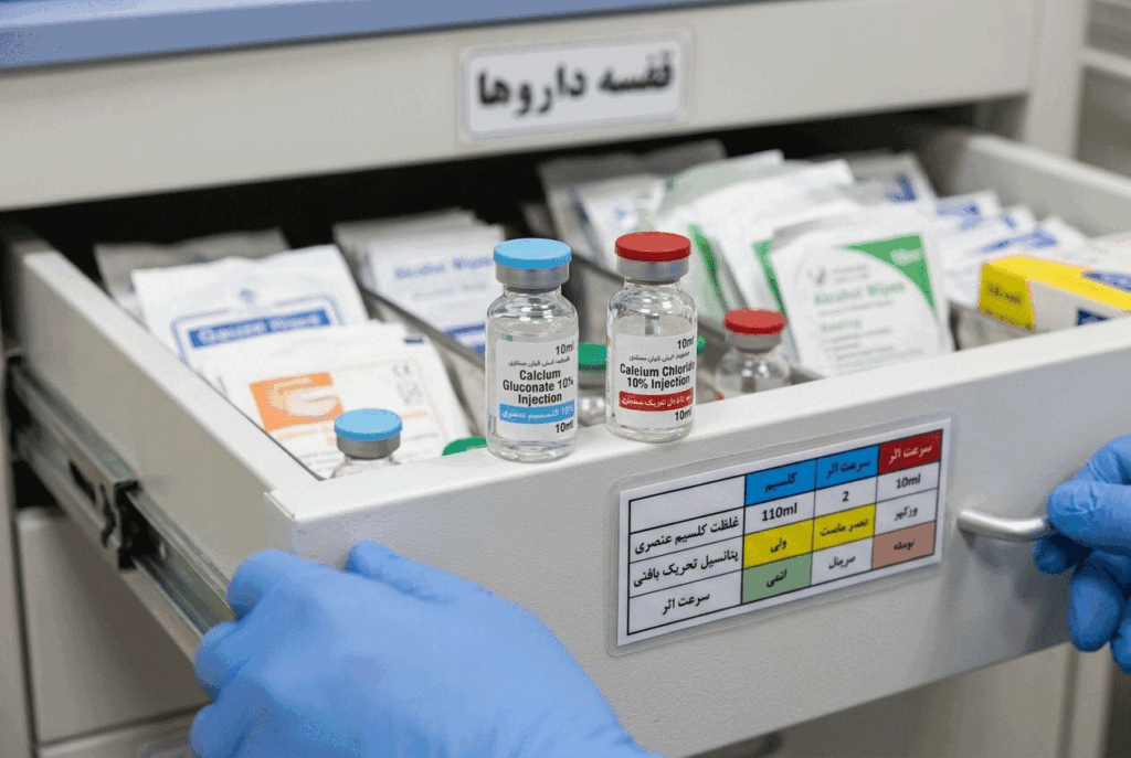 مقایسه آمپول کلسیم گلوکونات و کلسیم کلراید